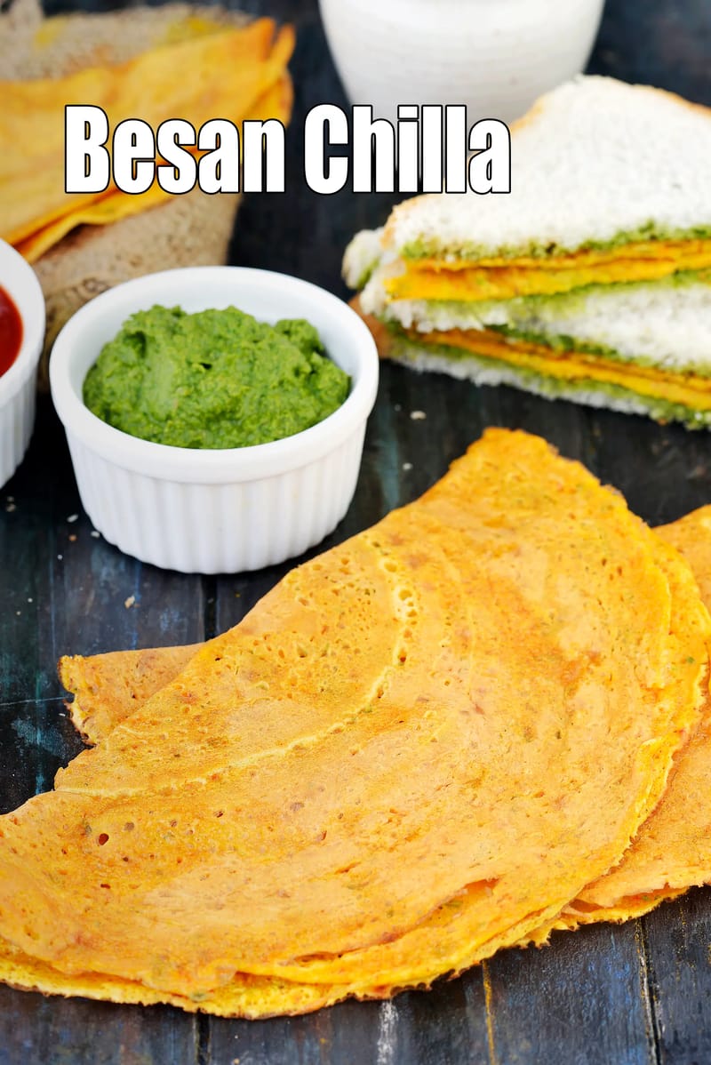Besan chilla recipe | Rajasthani besan cheela | healthy gram flour veg omelette for diabetics, heart, blood pressure, protein rich | | Tarla Dalal