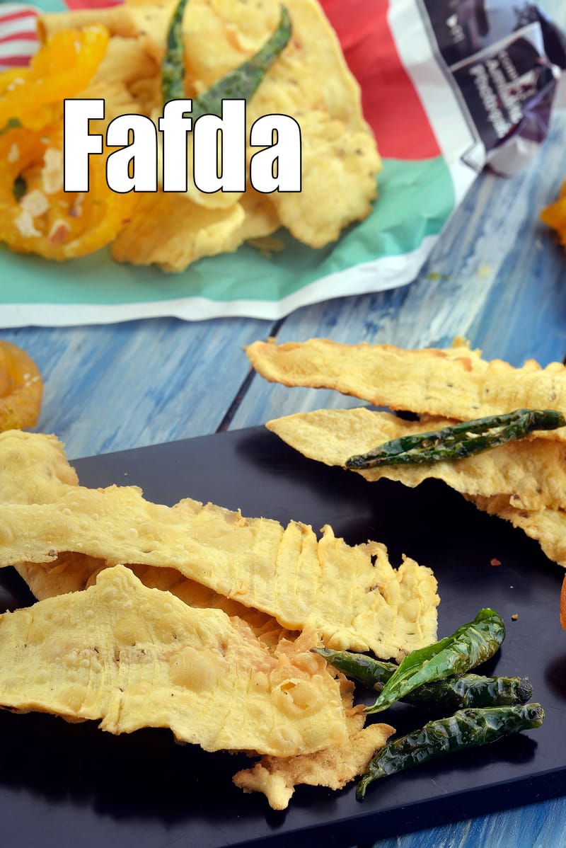 Fafda recipe | Gujarati fafda | fafda gathiya | crispy besan snack recipe | | Tarla Dalal