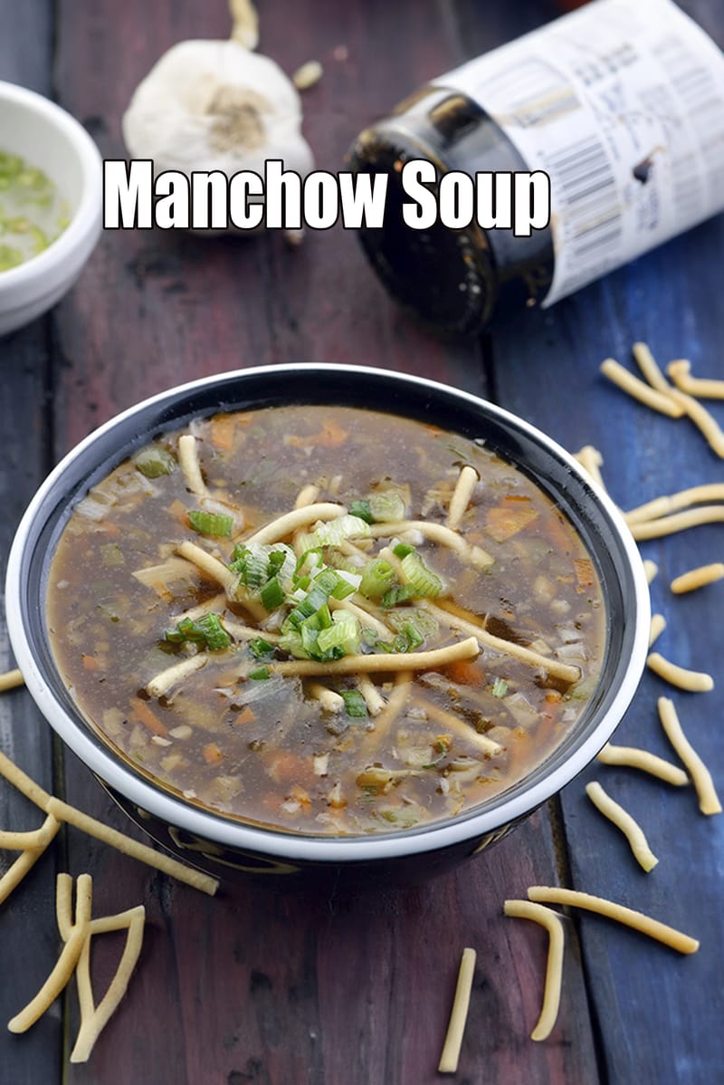 Vegetable manchow soup recipe | restaurant style manchow soup | roadside manchow soup | | Tarla Dalal