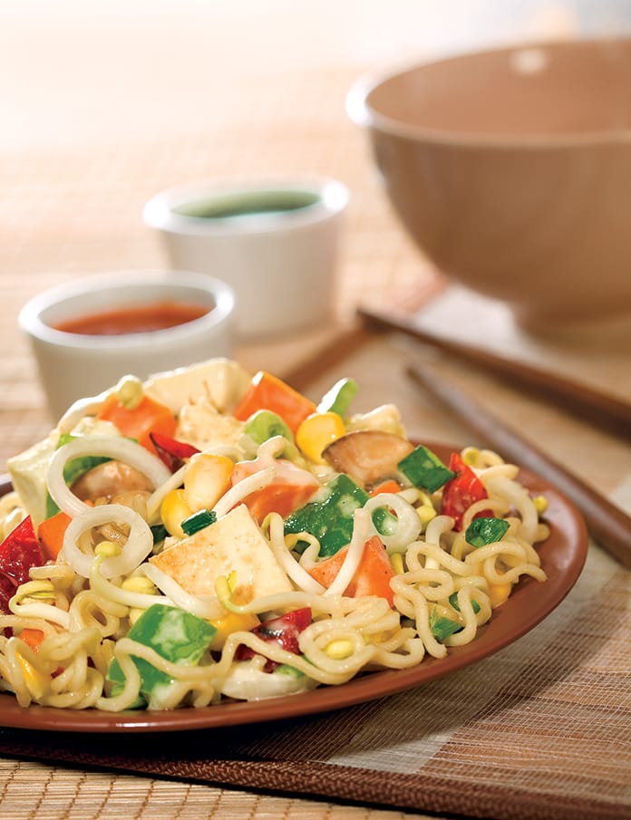 Almond Vegetable Stir- Fry, Diabetic Friendly Recipe | Tarla Dalal