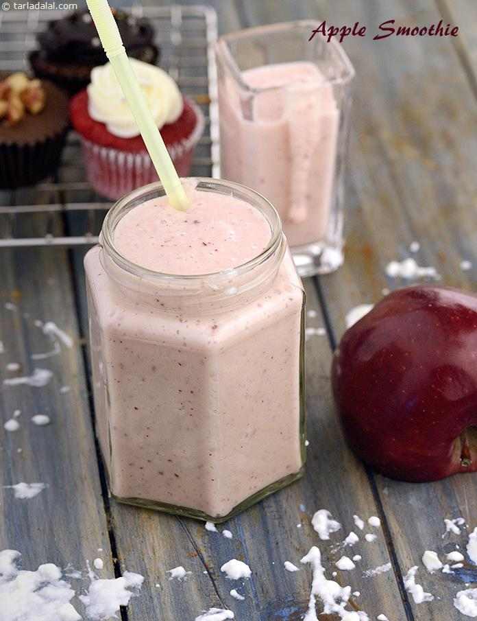 Apple Smoothie ( Burgers and Smoothie Recipe) | Tarla Dalal