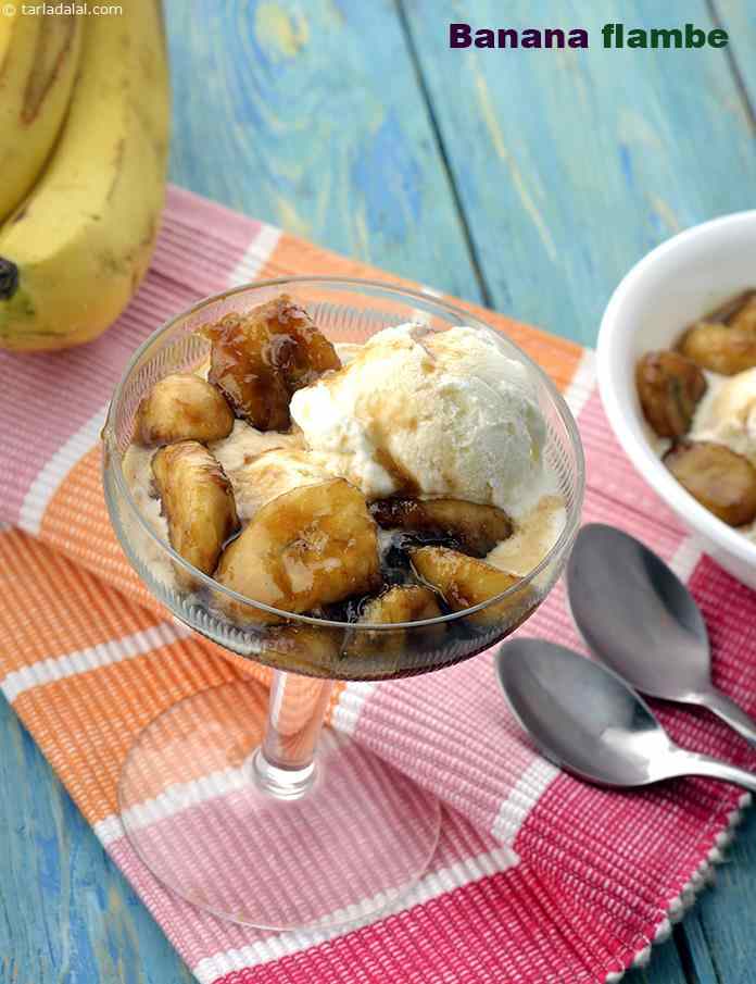 Banana Flambe | Tarla Dalal
