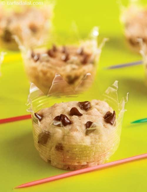 Banana Walnut Crowns ( Recipe for Toddlers) | Tarla Dalal