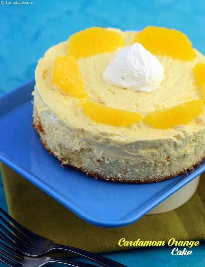 Cardamom Orange Cake | Tarla Dalal