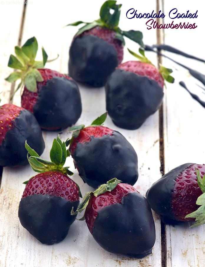 Chocolate Coated Strawberries | Tarla Dalal