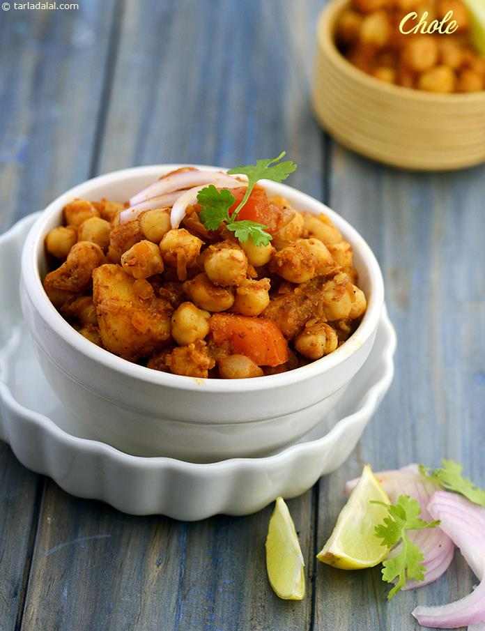 Chole, Zero Oil Chole Recipe | Tarla Dalal