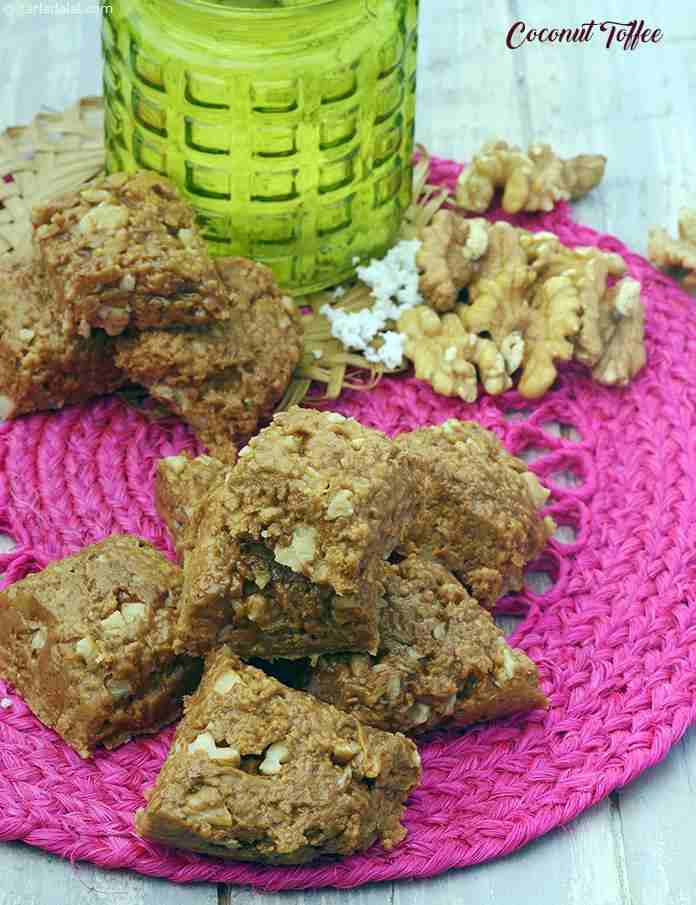 Coconut Toffee | Tarla Dalal