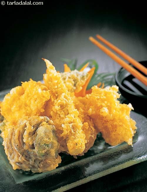 Crispy Vegetable Tempura | Tarla Dalal