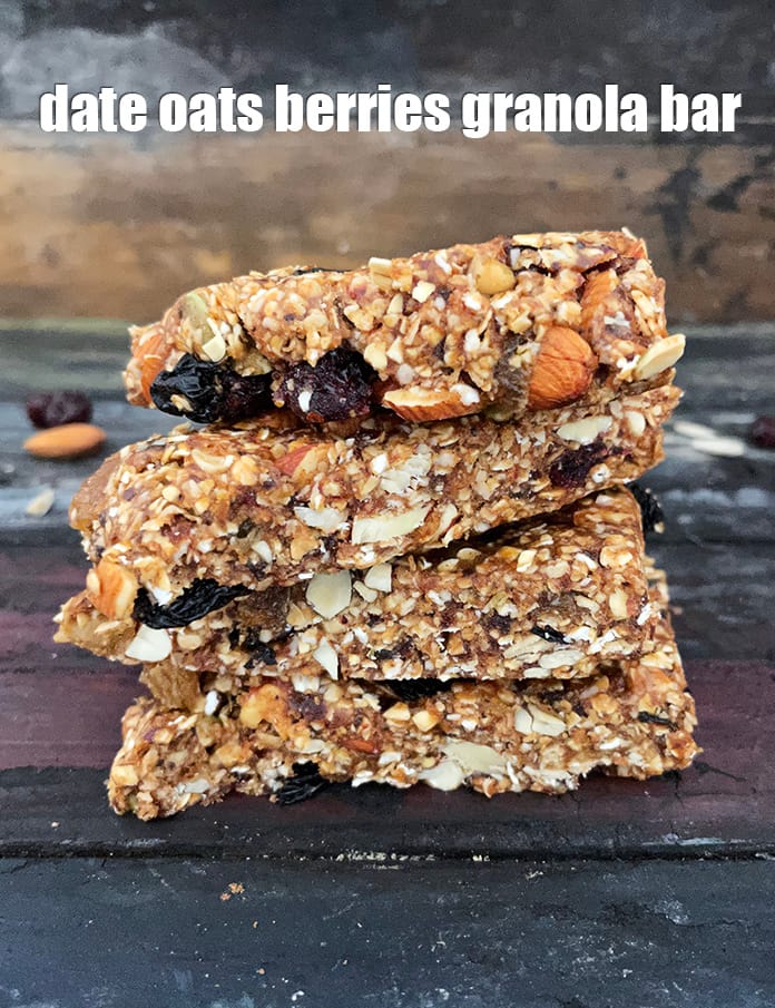 Date oats berries granola bar recipe | healthy oats and dates nuts bar | no sugar?Indian oats and dates bar | | Tarla Dalal