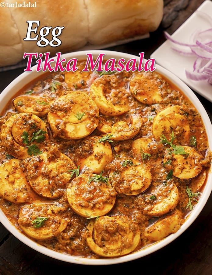 Egg tikka masala recipe | anda tikka masala | boiled egg tikka masala | | Tarla Dalal