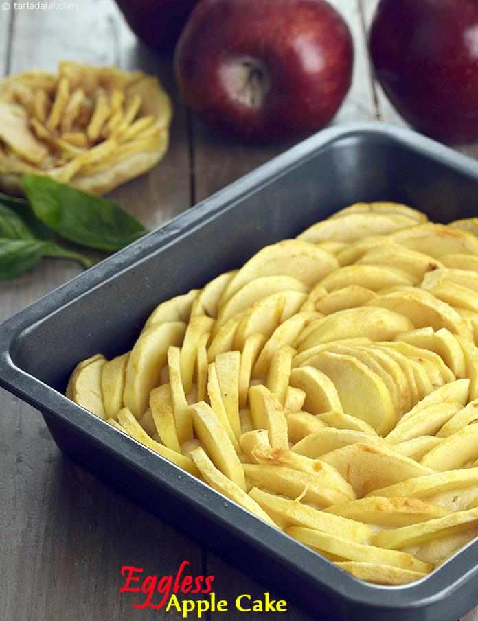Eggless Apple Cake | Tarla Dalal