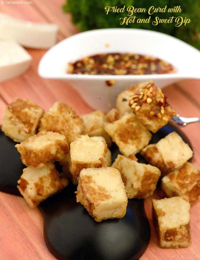 Fried Bean Curd with Hot and Sweet Dip recipe, Thai Recipes | Tarla Dalal