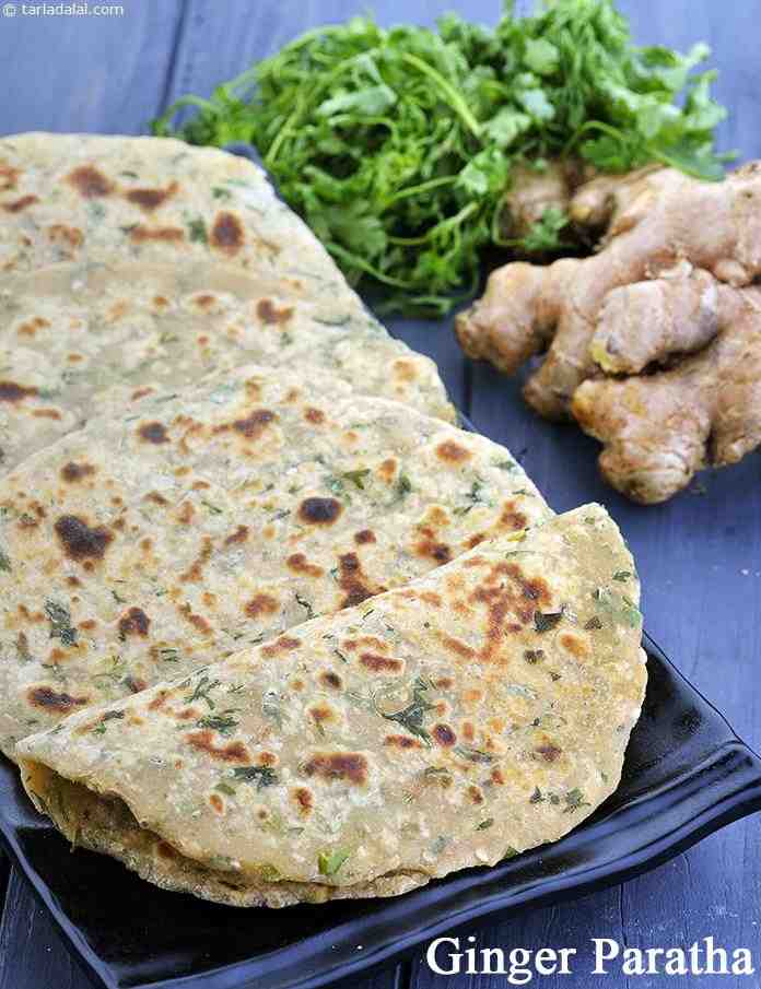 Ginger Paratha, Adrak ka Paratha | Tarla Dalal