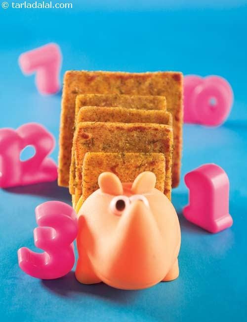 Grain Squares ( Recipe for Toddlers) | Tarla Dalal