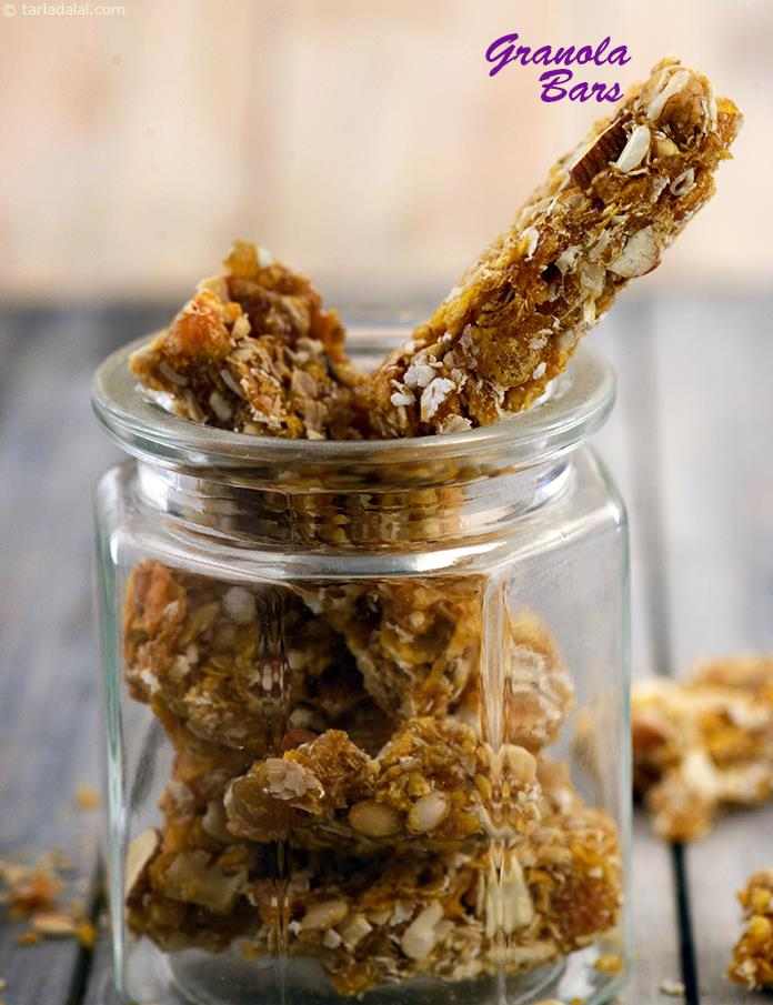 Granola Bars  (  Fun Food For Children) | Tarla Dalal