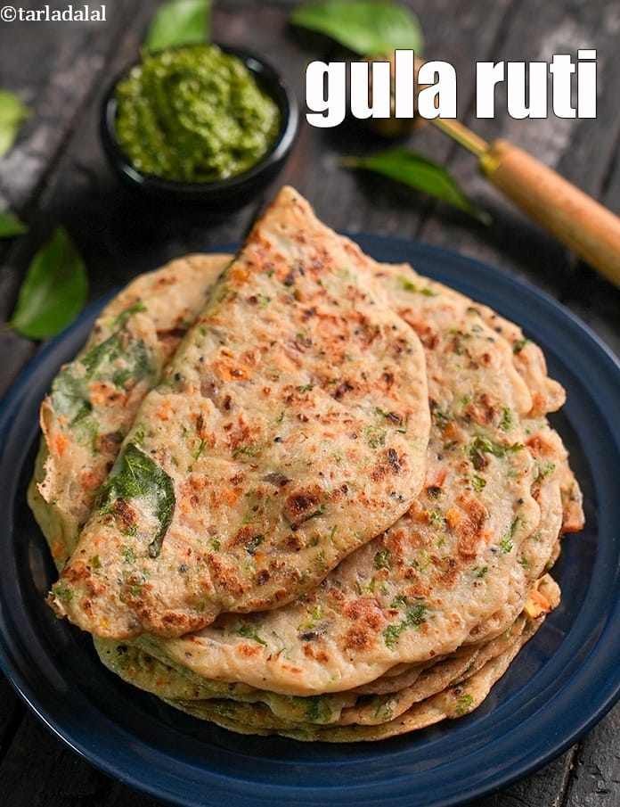 Gula ruti recipe | Bengali style wheat flour pancake | instant gola roti | | Tarla Dalal