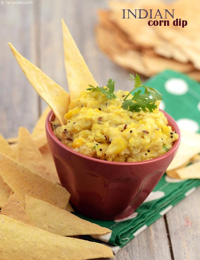 Indian Corn Dip | Tarla Dalal