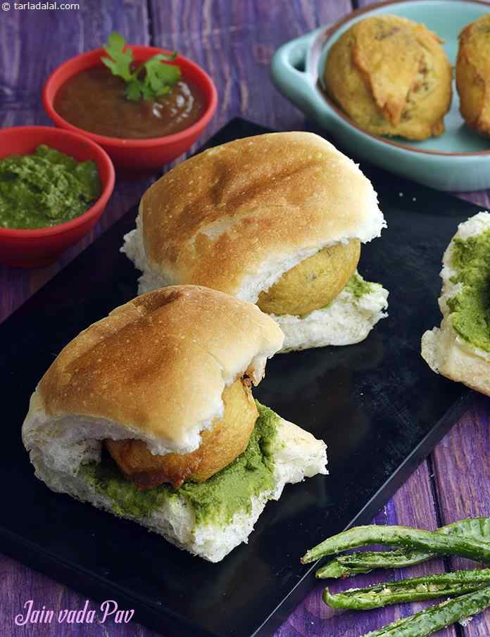 Jain Vada Pav | Tarla Dalal