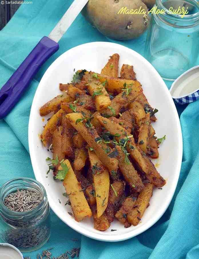 Masala Aloo Subzi, Spicy Potato Vegetable | Tarla Dalal