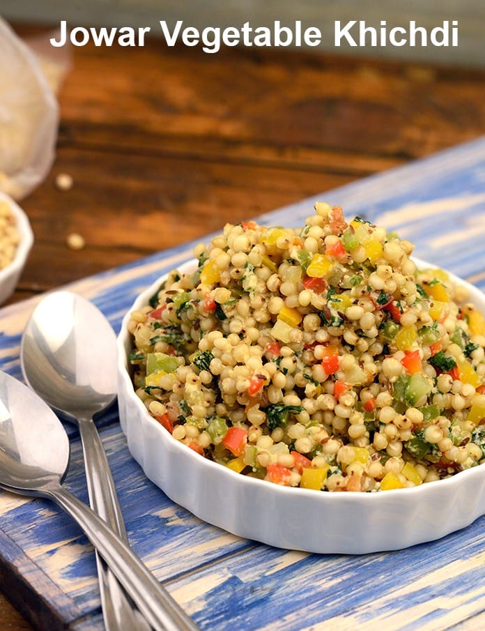 Jowar vegetable khichdi recipe | jowar khichdi | healthy millets khichdi | jowar khichdi for weight loss | | Tarla Dalal