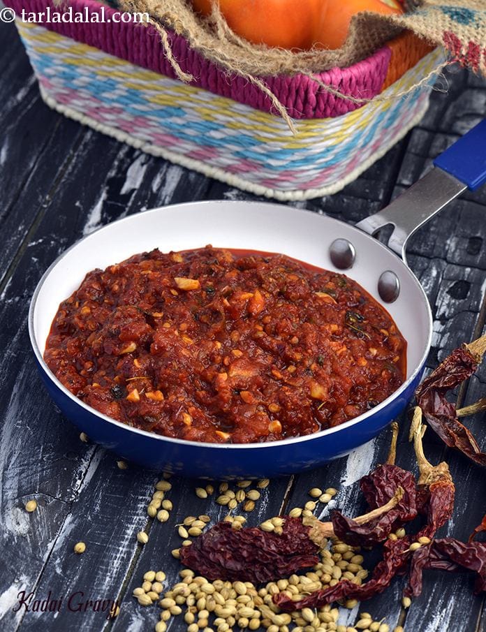 Kadai Gravy, Quick Kadai Gravy | Tarla Dalal