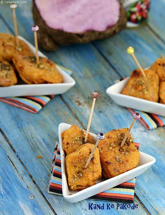 Kand Ke Pakode | Tarla Dalal