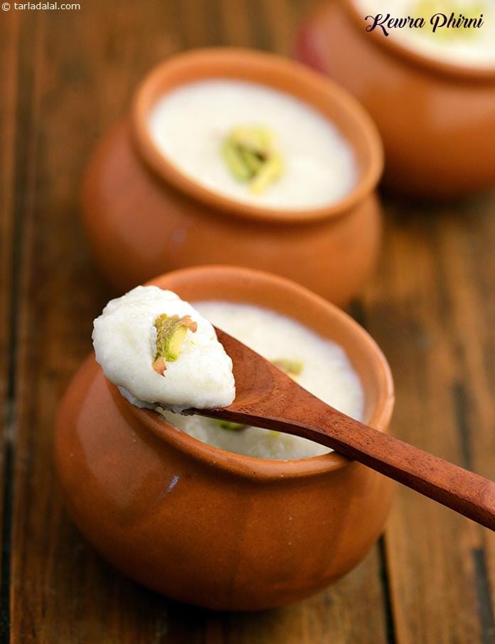 Kewra Phirni | Tarla Dalal