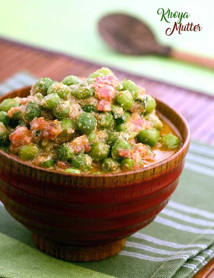 Khoya Mutter recipe, How to make Khoya Matar | Tarla Dalal