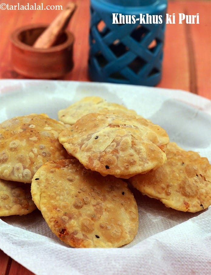 Khus-khus ki Puri | Tarla Dalal