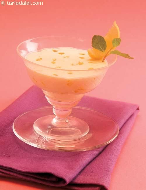 Lemon Mousse ( Mousses Recipe) | Tarla Dalal