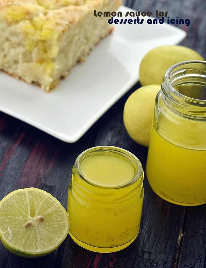Lemon Sauce For Desserts and Icings | Tarla Dalal