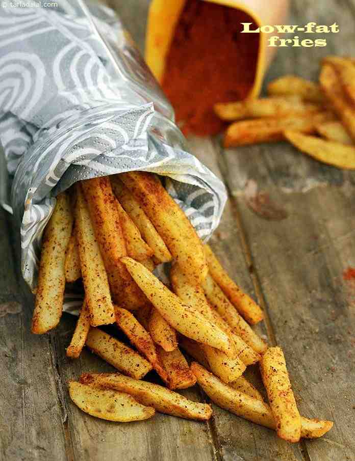 Low Fat Fries | Tarla Dalal