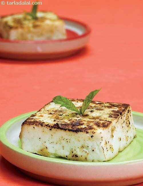 Makhmali Paneer Tikka ( Healthy Starter Recipe ) | Tarla Dalal