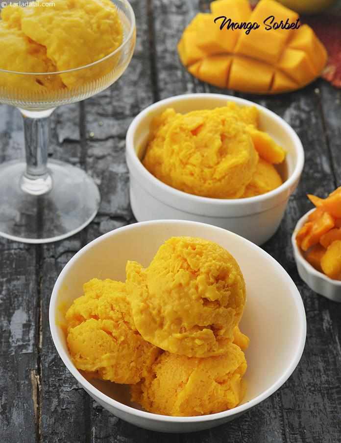 Mango Sorbet | Tarla Dalal