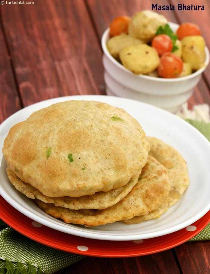 Masala Bhatura (  Swadisht Subzian) | Tarla Dalal