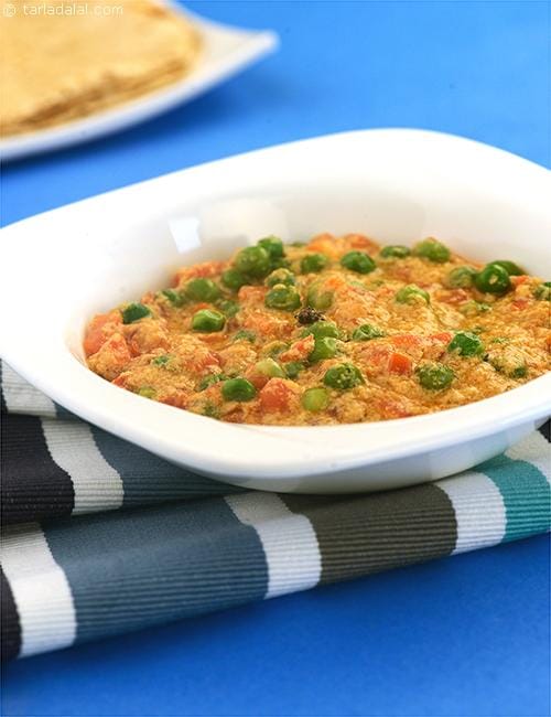 Mawa Mutter,  Quick Khoya Mutter | Tarla Dalal