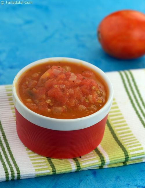 Mexican Tomato Sauce recipe, Mexican Recipes | Tarla Dalal