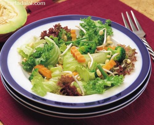 Mixed Vegetable Salad ( Exotic Diabetic Recipe ) | Tarla Dalal