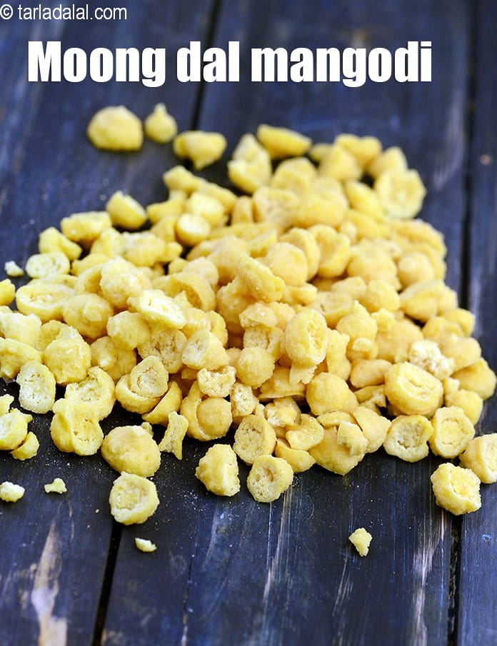 Moong dal mangodi recipe | Rajasthani moong dal wadi | how to make moong dal mangori | non fried mangodi | | Tarla Dalal