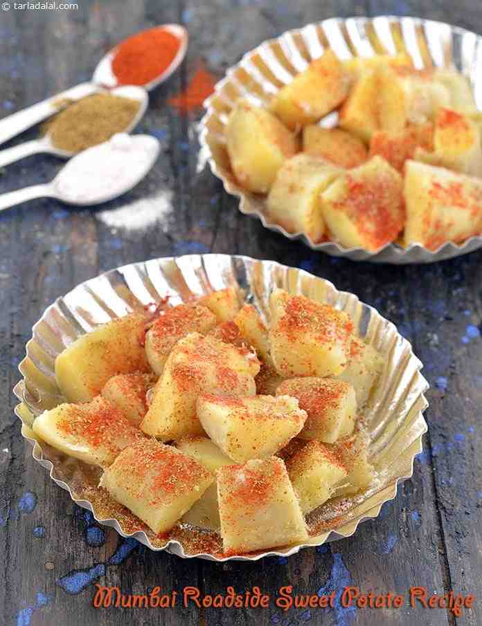 Mumbai Roadside Sweet Potato Recipe | Tarla Dalal