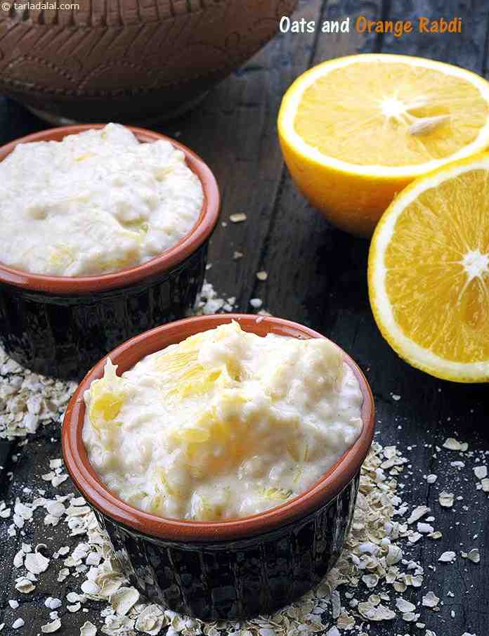 Oats and Orange Rabdi, Diabetic Friendly | Tarla Dalal