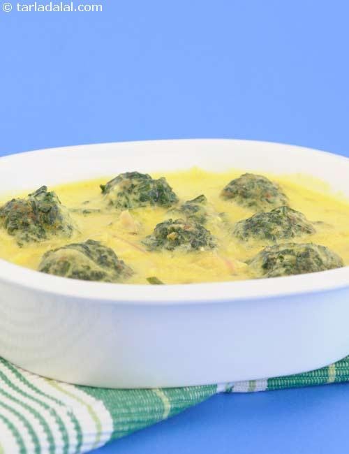 Spinach Kofta Kadhi | Tarla Dalal