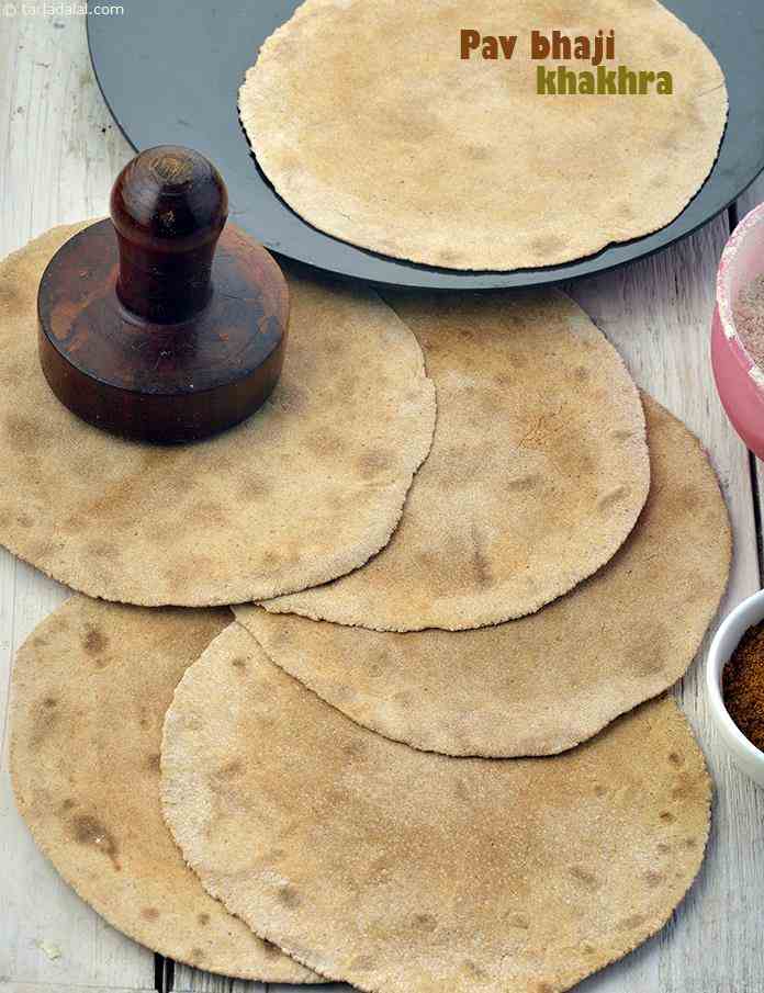 Pav Bhaji Khakhra, Zero Oil | Tarla Dalal