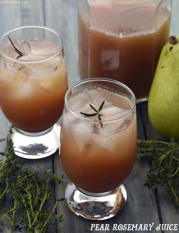 Pear Rosemary Juice | Tarla Dalal