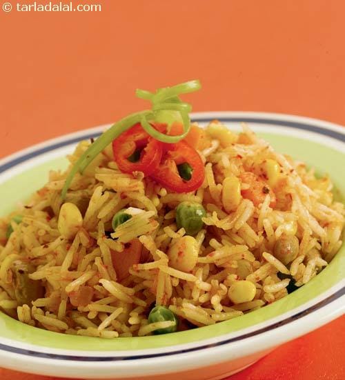 Quick Tava Rice ( Growing Kids Recipe) | Tarla Dalal