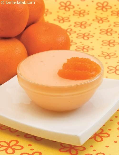 Quick Orange Mousse ( Mousses Recipe) | Tarla Dalal
