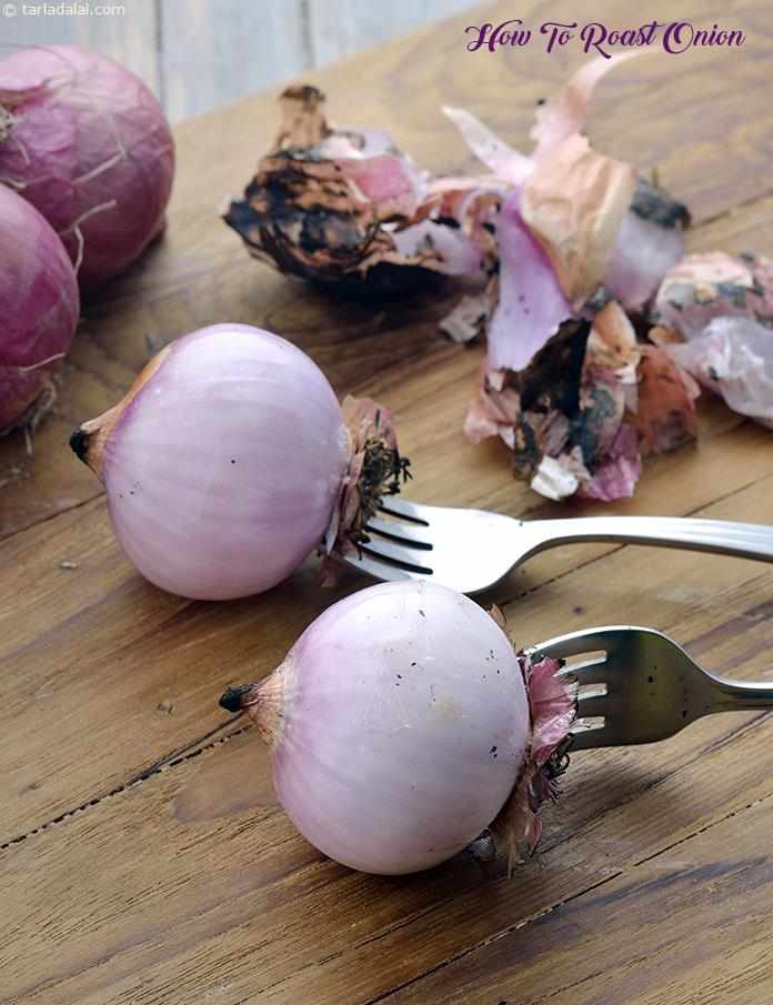 How To Roast Onion, Roasted Onions | Tarla Dalal