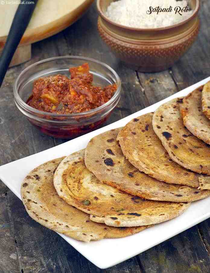 Satpadi Roti | Tarla Dalal