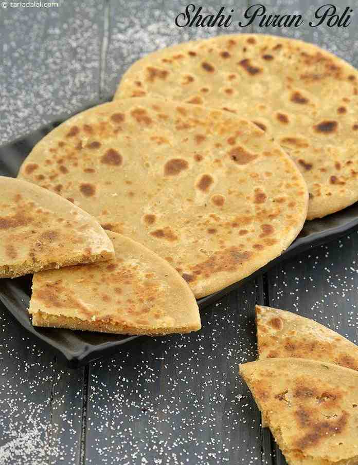 Shahi Puran Poli, Indian Sweet Roti | Tarla Dalal