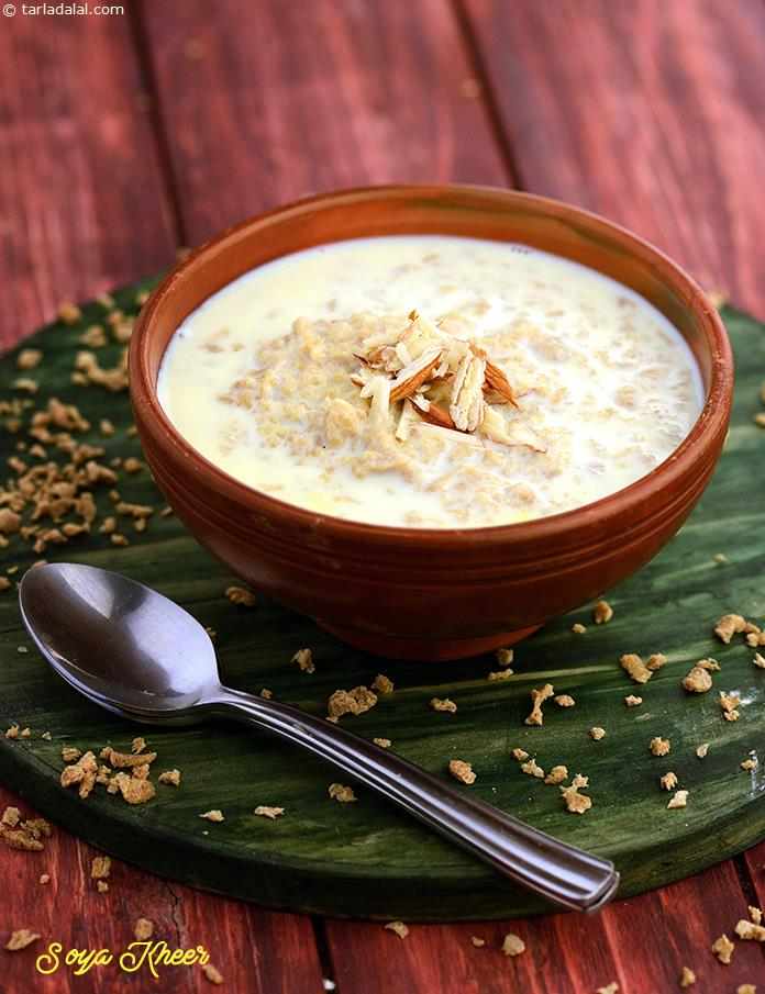Soya Kheer | Tarla Dalal